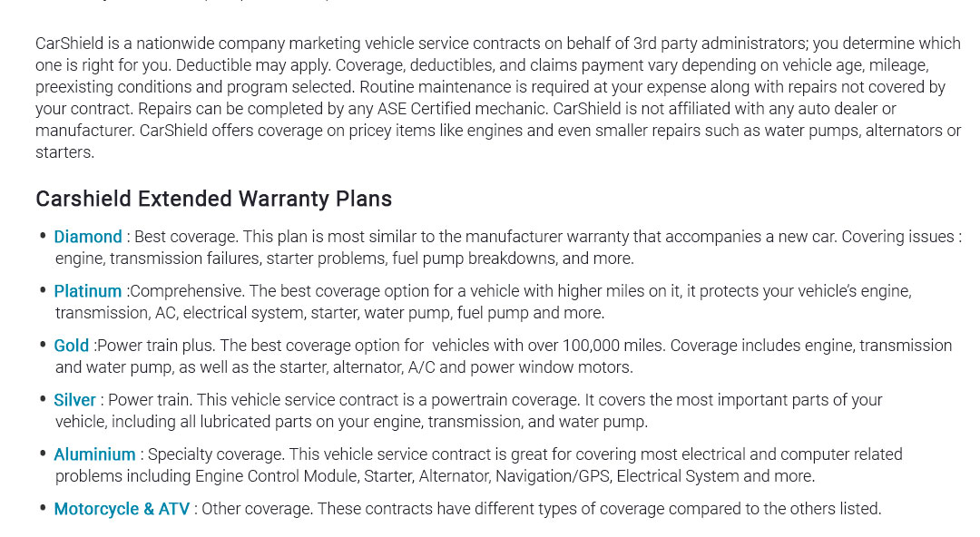 Complete Car Warranty Jan